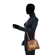 Small Multi Compartment Zip-Around Organizer - 8109| Anuschka Leather India