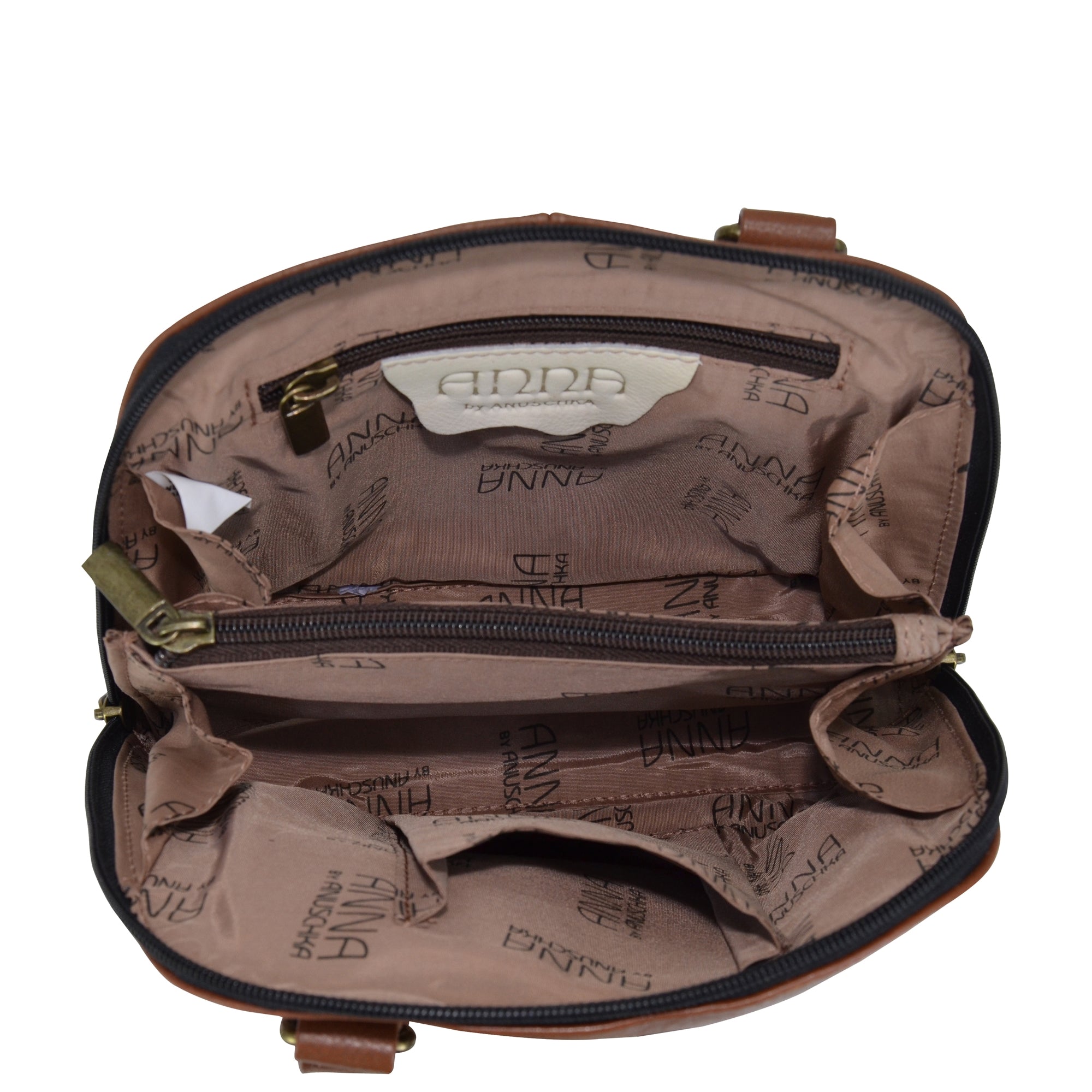 Small Multi Compartment Zip-Around Organizer - 8109| Anuschka Leather India