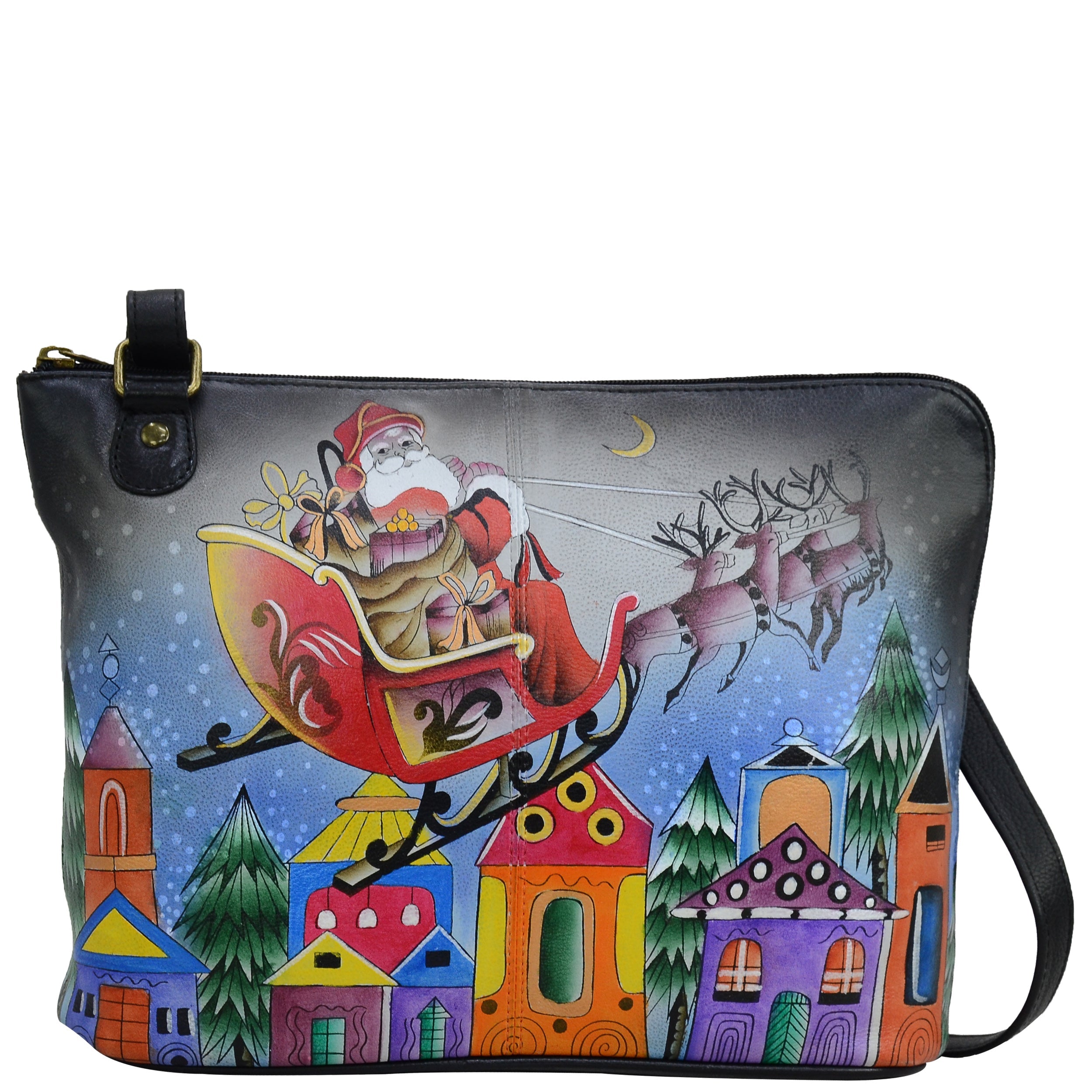 Two-Sided Zip Travel Organizer - 8338| Anuschka Leather India