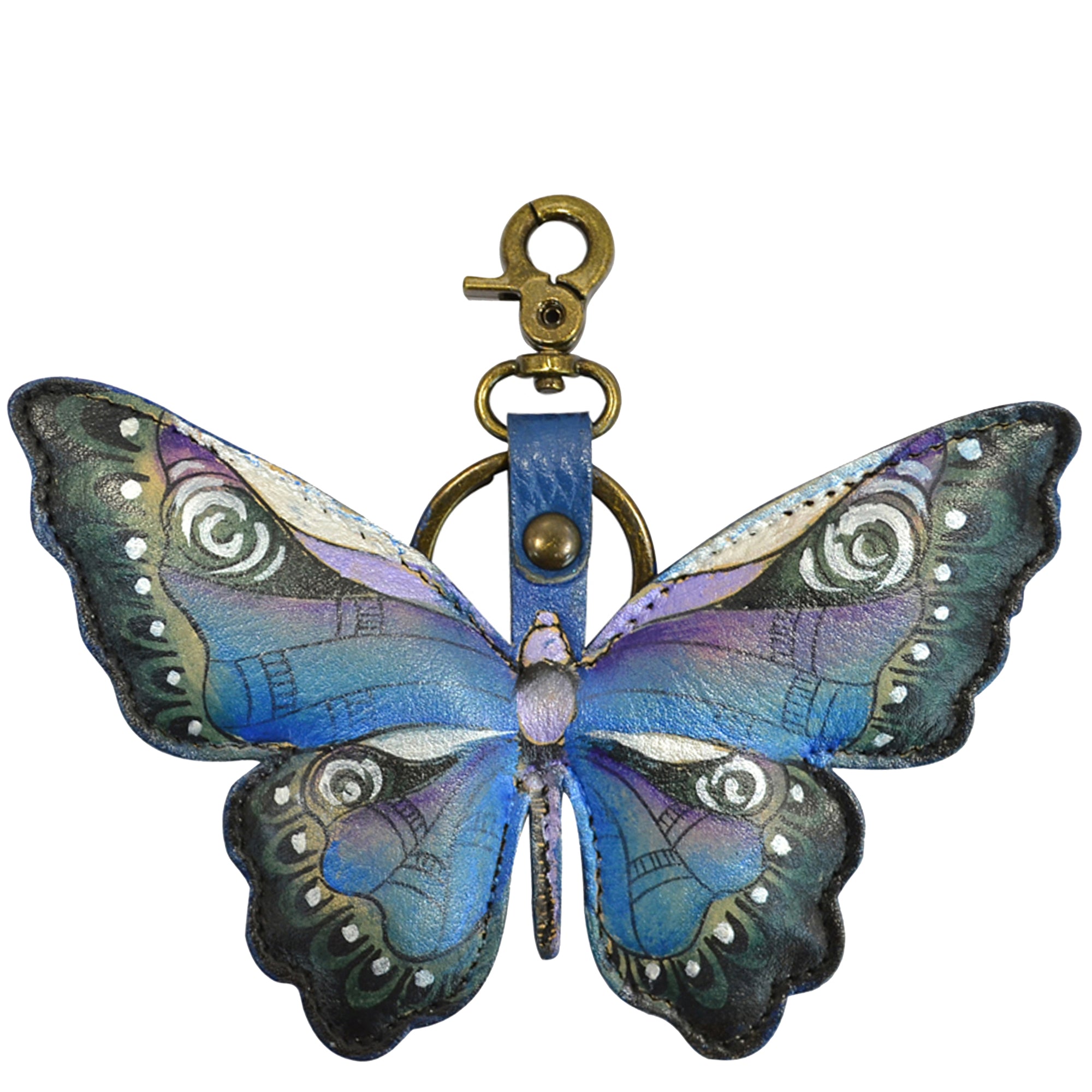 Painted Leather Bag Charm - K0007| Anuschka Leather India