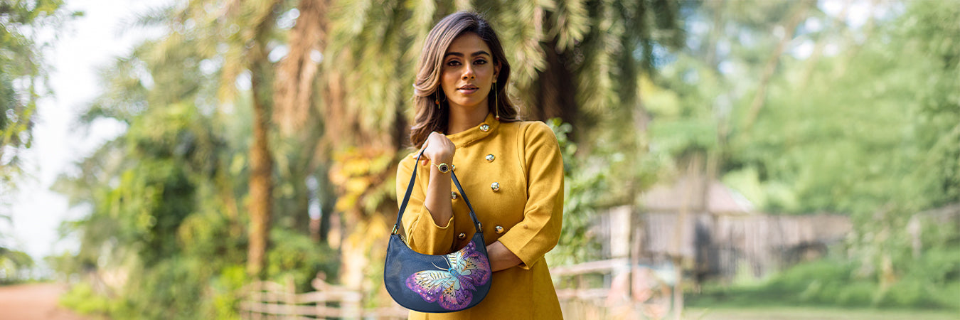 Anna Hand Painted Leather Bags Collection
