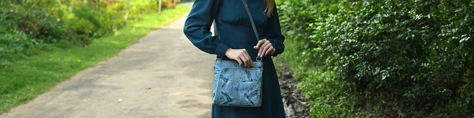 Hand Painted Womens RFID Blocking Wallet