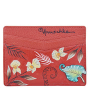 Crimson Garden Credit Card Case - 1032