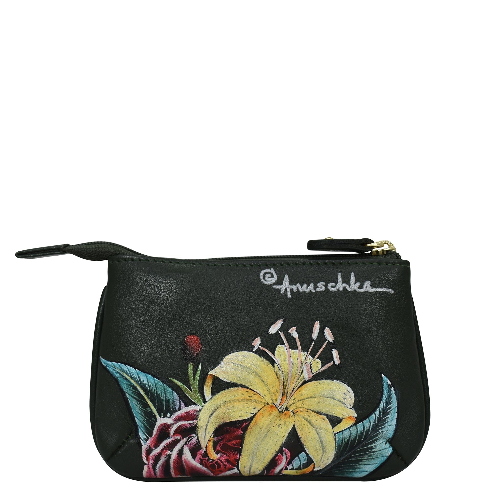 Vintage Floral Medium Zip Pouch - 1107