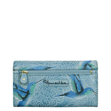 Load image into Gallery viewer, Tooled Bird Sky Accordion Flap Wallet - 1112
