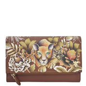 Cleopatra's Leopard Tan - Three Fold Clutch - 1136