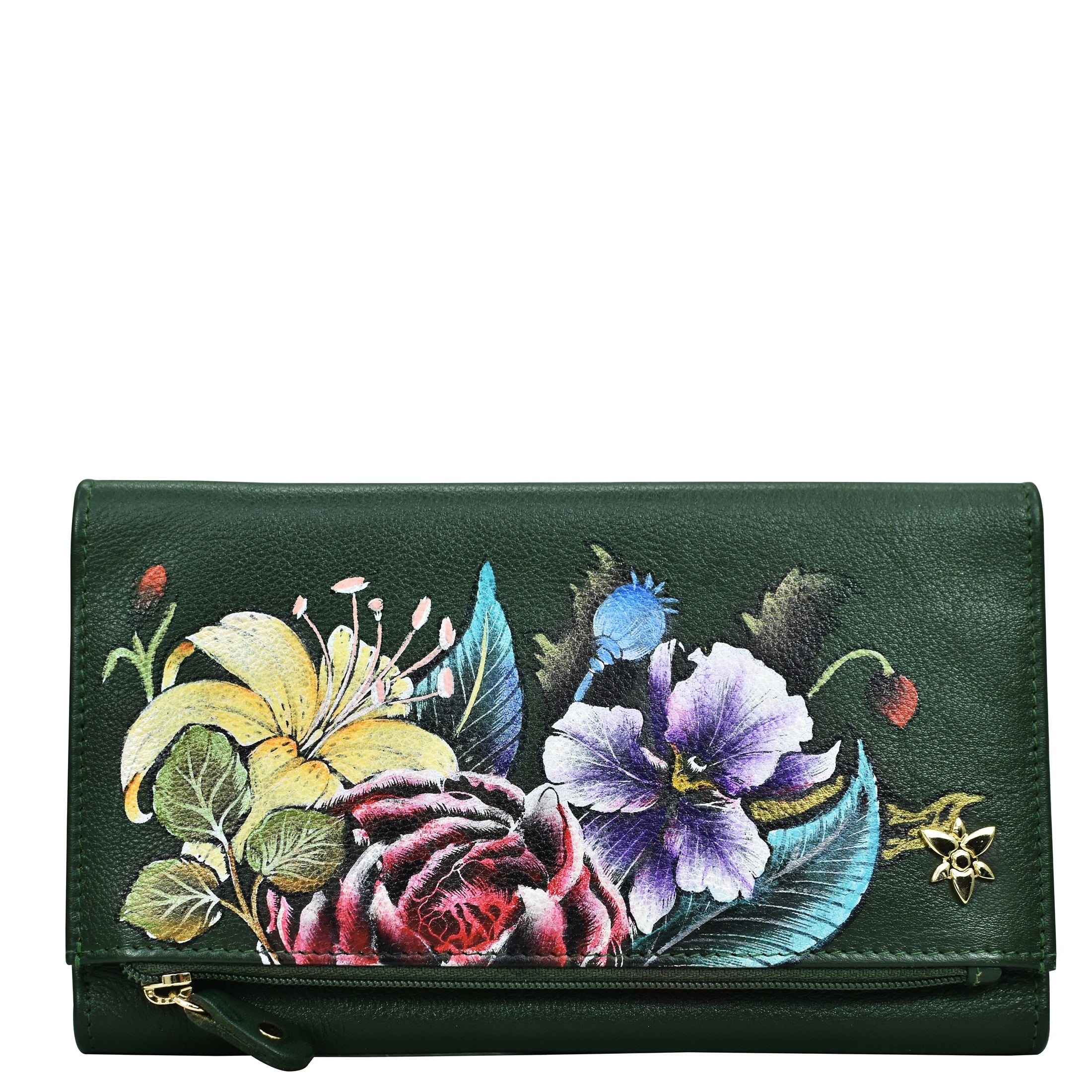 Vintage Floral Three Fold Clutch - 1136