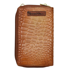Load image into Gallery viewer, Croc Embossed Caramel Crossbody Phone Case - 1173
