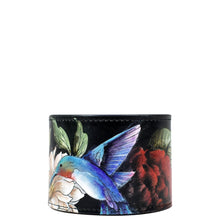 Load image into Gallery viewer, Hummingbird Heaven Painted Leather Cuff - 1176

