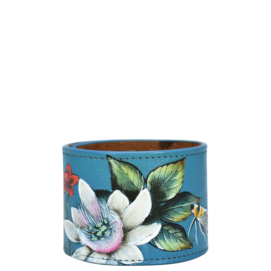 Royal Garden Painted Leather Cuff - 1176