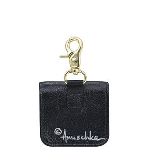 Keychain wallet with a bird and floral design and genuine leather Anuschka Airpod Pro Case - 1179.