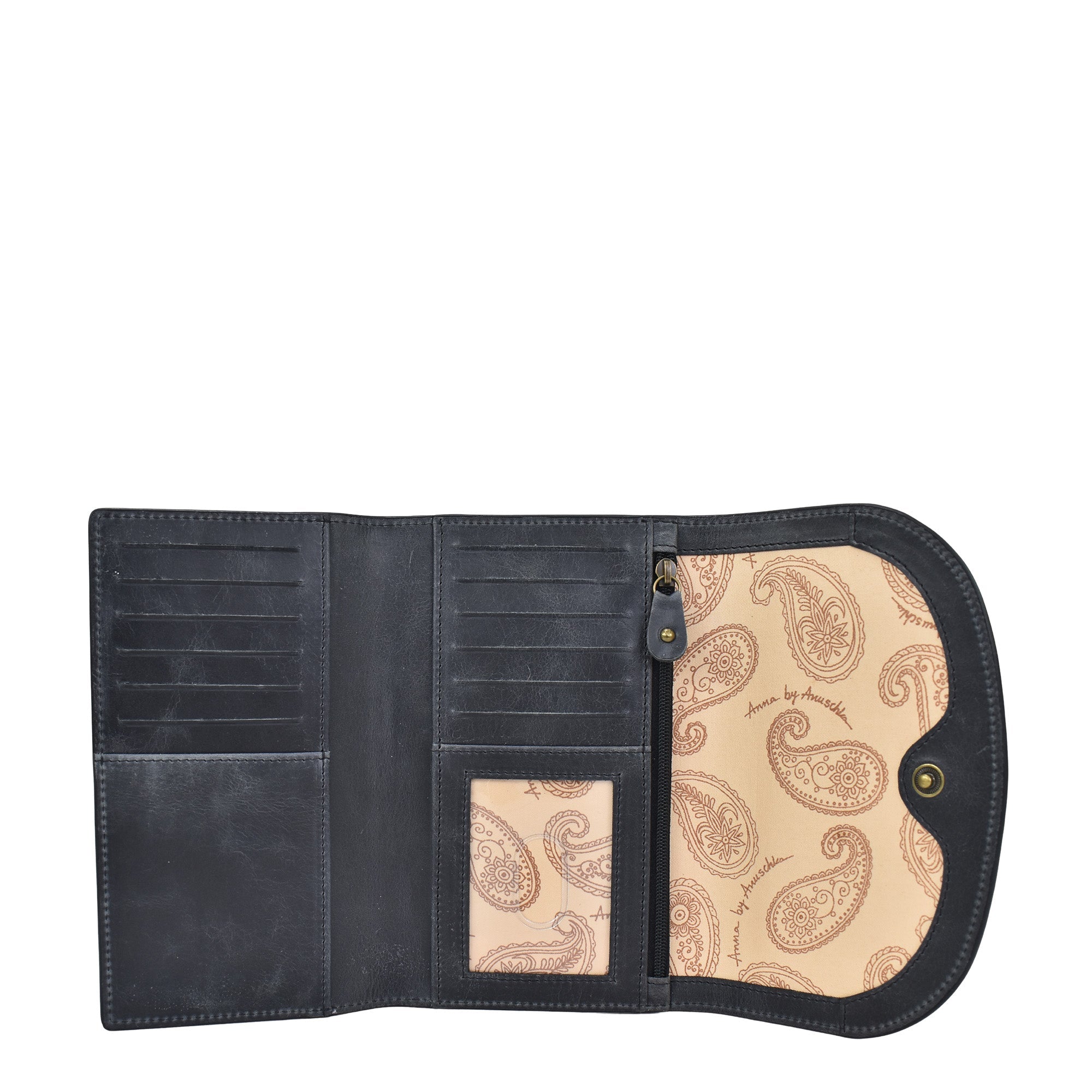 Heritage Leather Tri-Fold Wallet - 1889