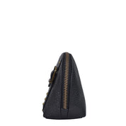 Heritage Leather Zippered Cosmetic Pouch - 1908