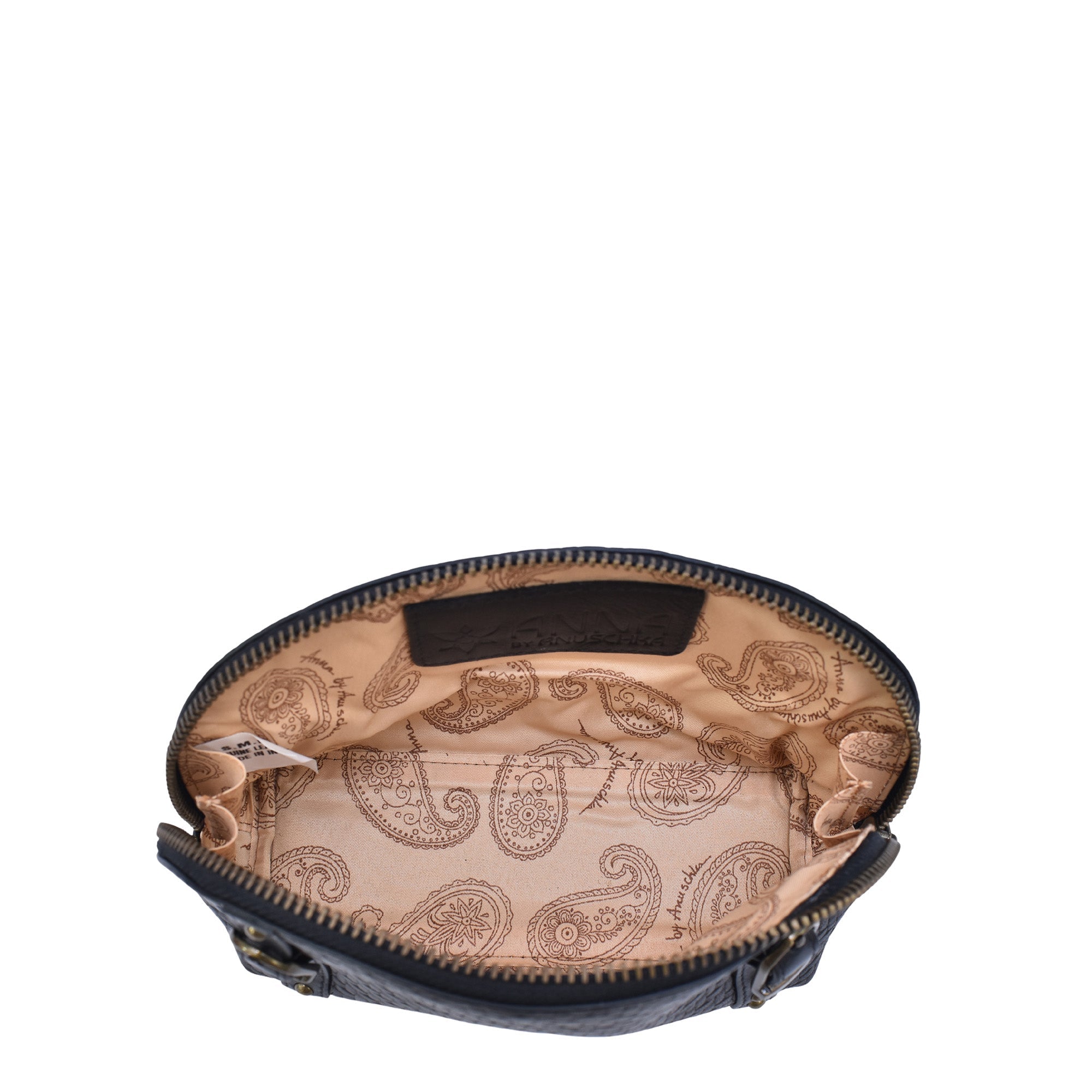 Heritage Leather Zippered Cosmetic Pouch - 1908