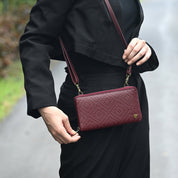 Heritage Leather Crossbody Organizer - 1932