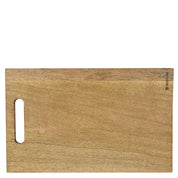 Rectangular Wooden Printed Cutting Board with a handle slot on the left side by Anuschka.