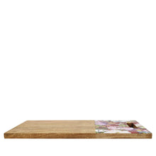 Load image into Gallery viewer, A Wooden Printed Cutting Board by Anuschka with a partially completed jigsaw puzzle.

