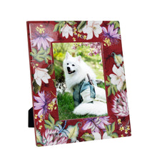 Load image into Gallery viewer, Anuschka wooden printed photo frame - 25004 displaying a picture of a white dog outdoors.
