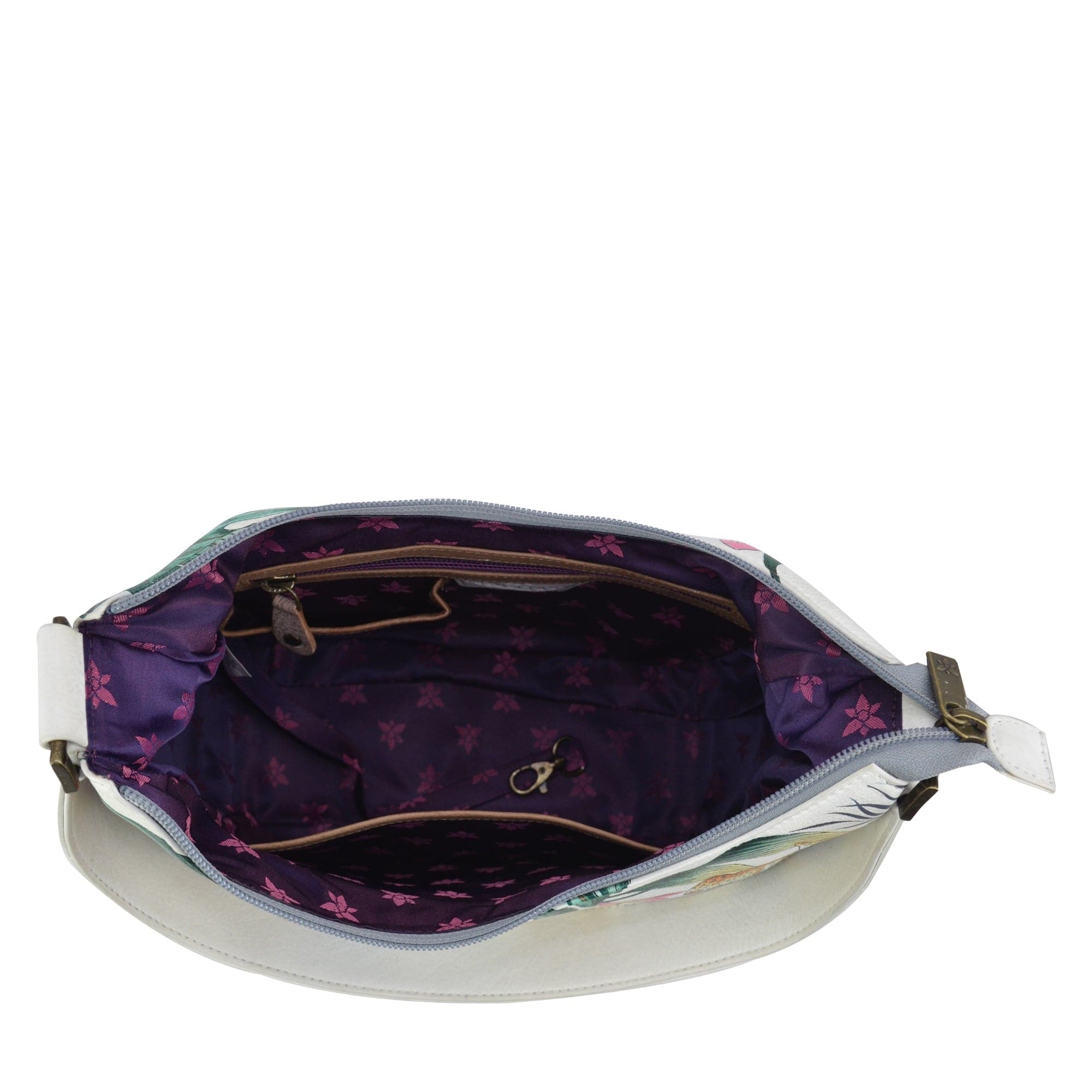 Jungle Queen Ivory Classic Hobo With Side Pockets - 382