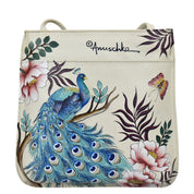 Pretty Peacocks Slim Crossbody With Front Zip - 452