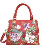 Crimson Garden Multi Compartment Satchel - 690