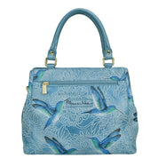 Tooled Birds Sky Multi Compartment Satchel - 690