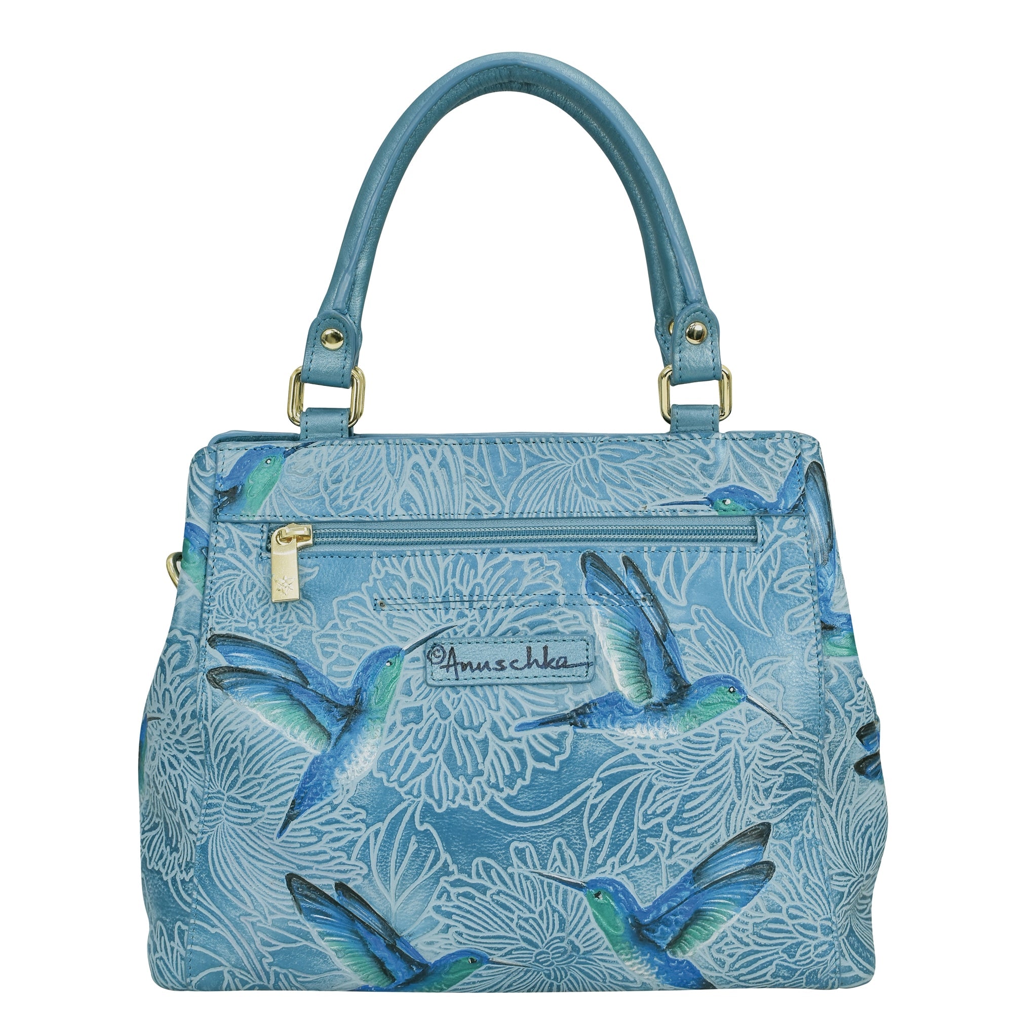 Tooled Birds Sky Multi Compartment Satchel - 690