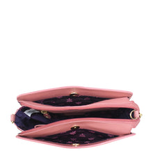 Load image into Gallery viewer, Pink Triple Compartment Crossbody - 696 by Anuschka isolated on a white background.
