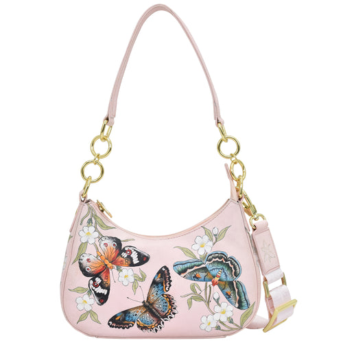 Butterfly Melody Small Convertible Hobo - 701
