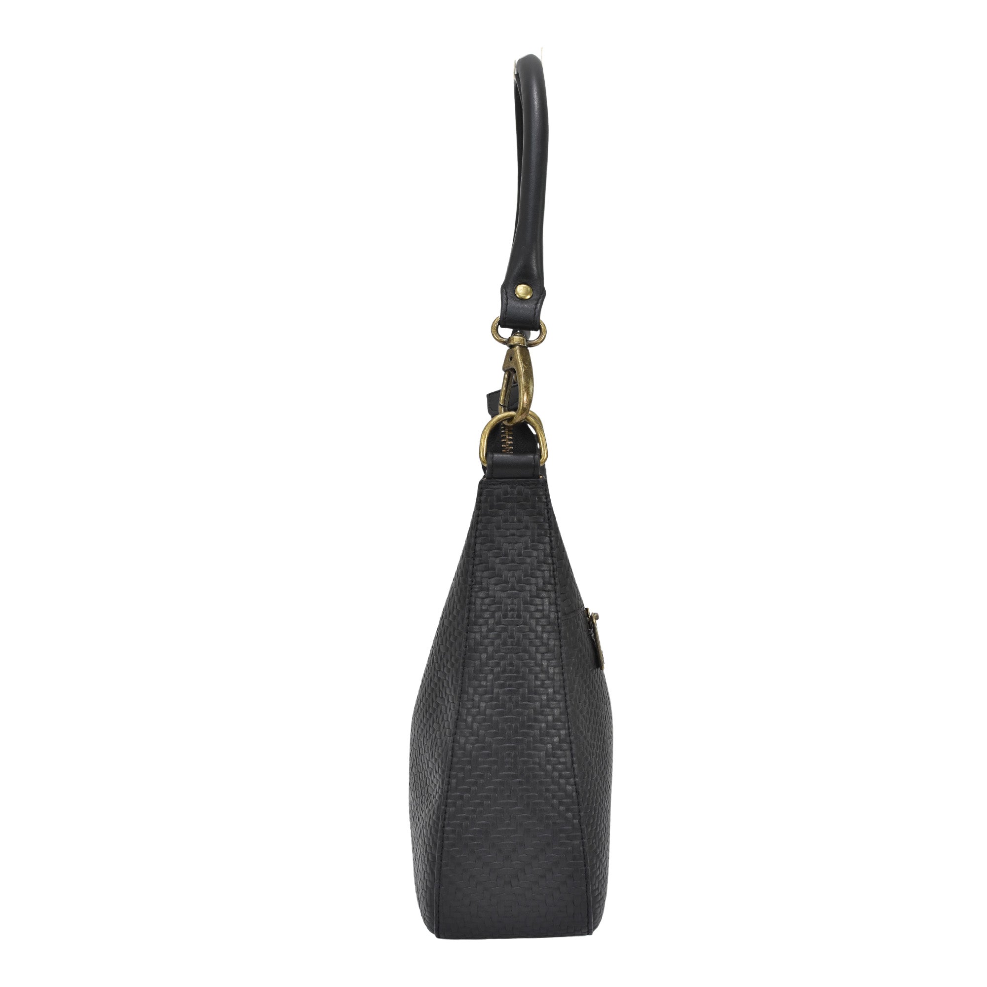 Heritage Leather Large Top Zip Hobo - 8487
