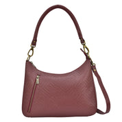 Heritage Leather Large Top Zip Hobo - 8487