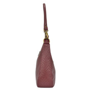Heritage Leather Large Top Zip Hobo - 8487