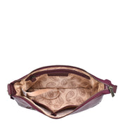 Heritage Leather Large Top Zip Hobo - 8487