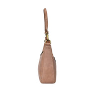 Heritage Leather Large Top Zip Hobo - 8487