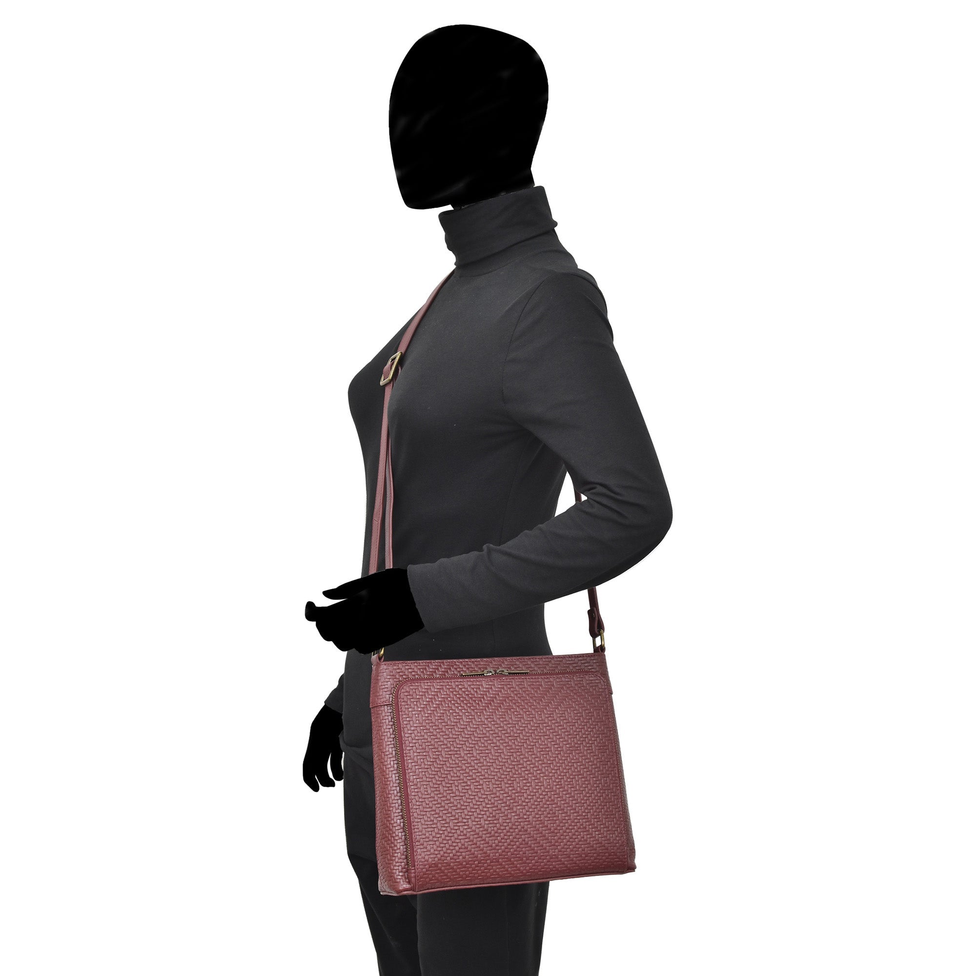 Heritage Leather Organizer Crossbody - 8593