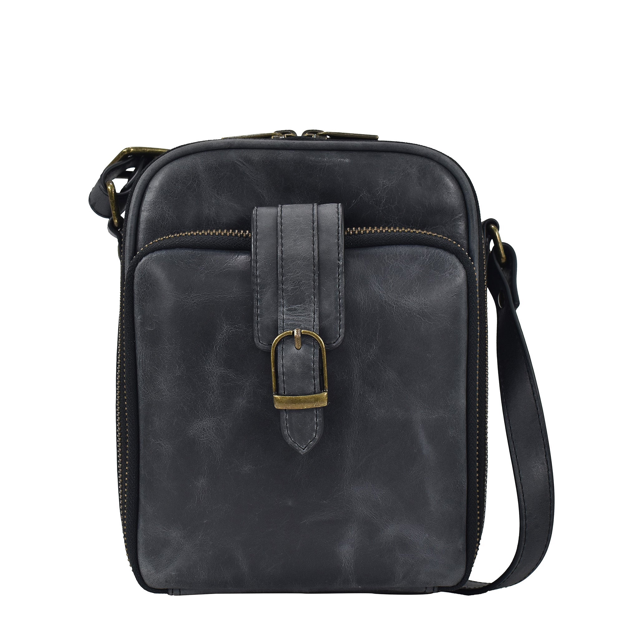 Heritage Leather Organizer Crossbody - 8632