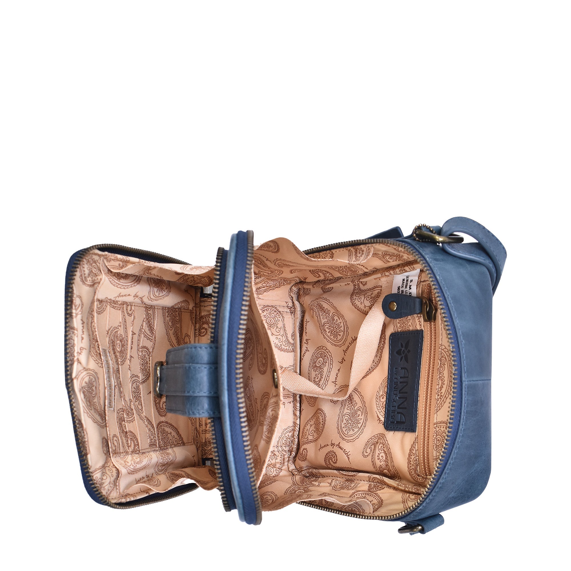 Heritage Leather Organizer Crossbody - 8632