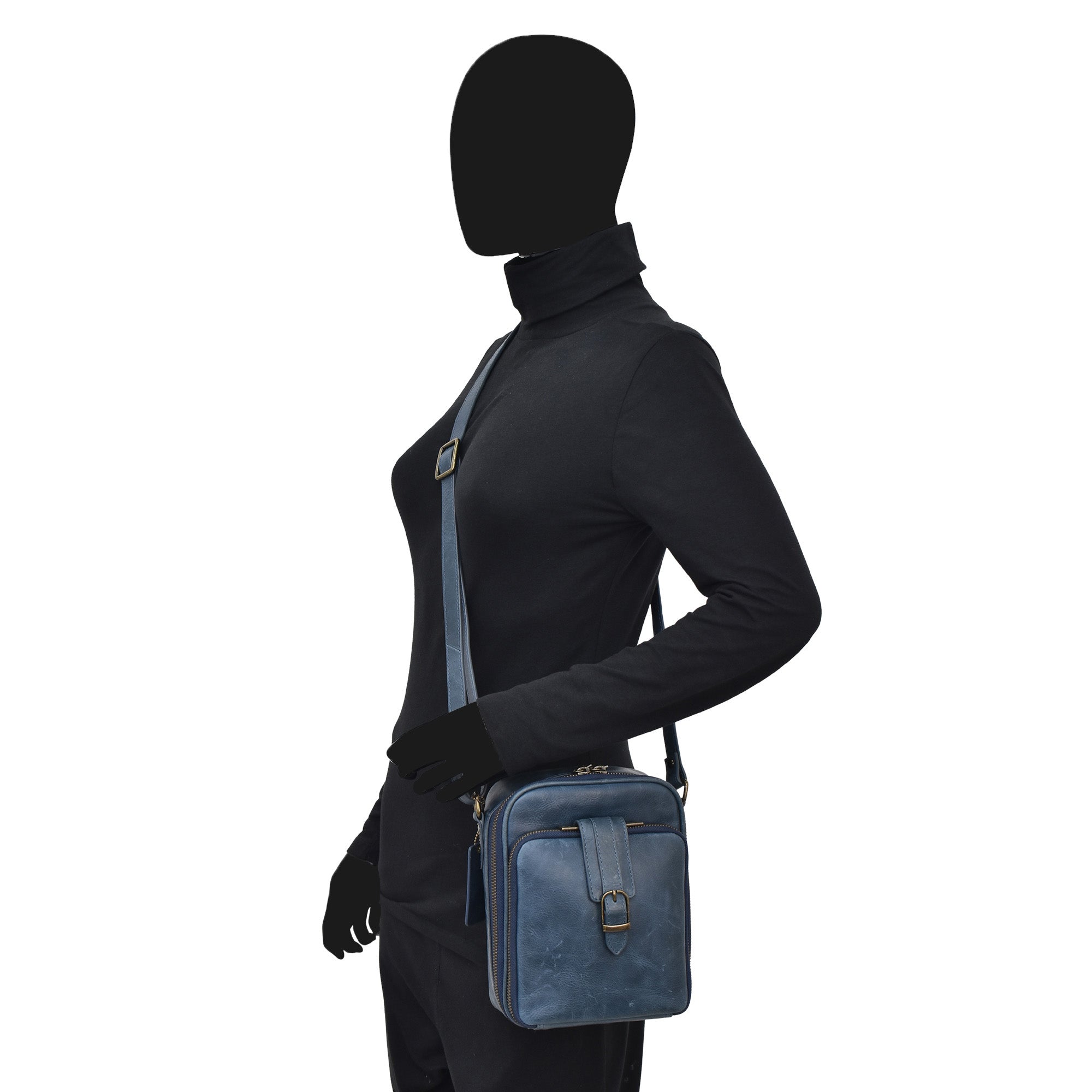 Heritage Leather Organizer Crossbody - 8632