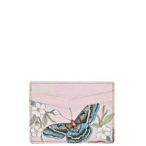 Anuschka Credit Card Case with Butterfly Melody painting