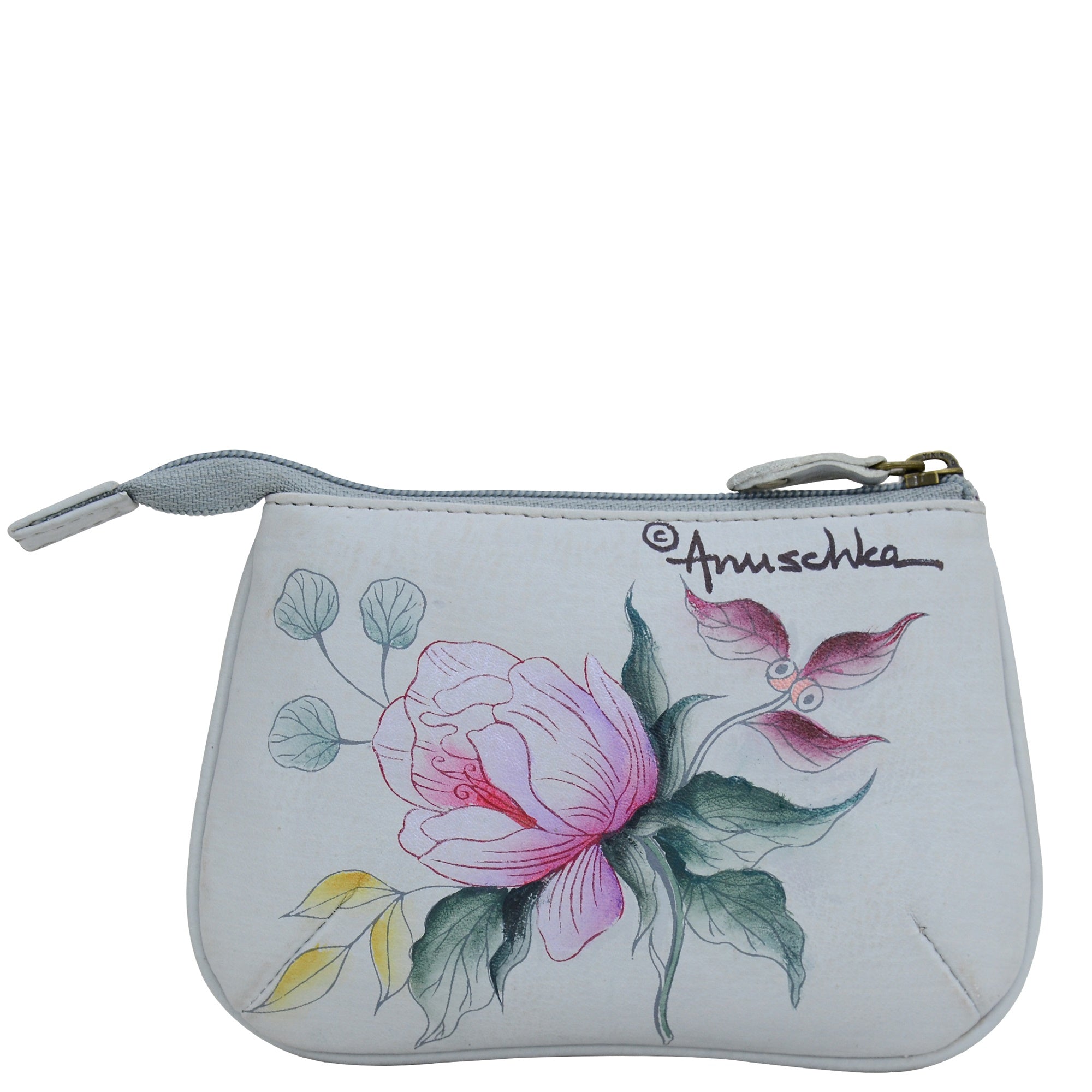 Medium Zip Pouch - 1107| Anuschka Leather India