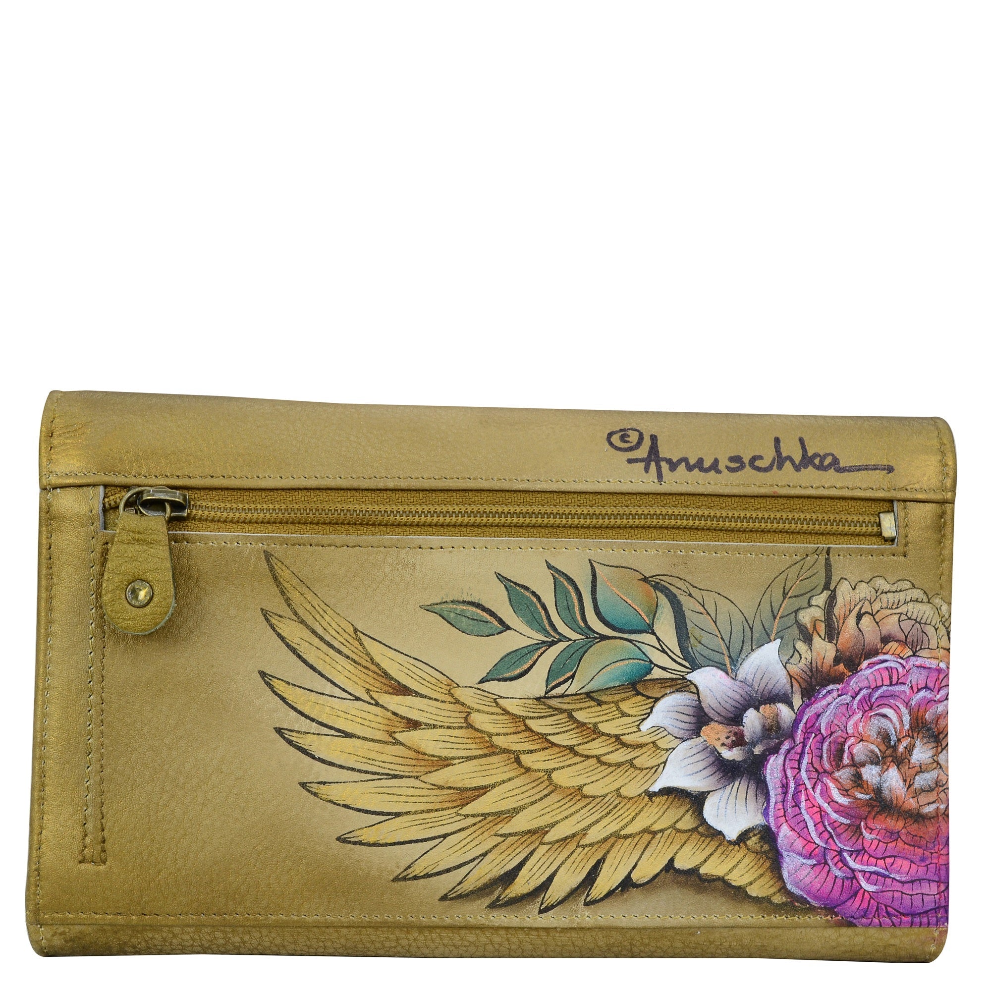 Three Fold Clutch - 1136| Anuschka Leather India