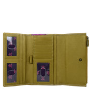 Three Fold Clutch - 1136| Anuschka Leather India
