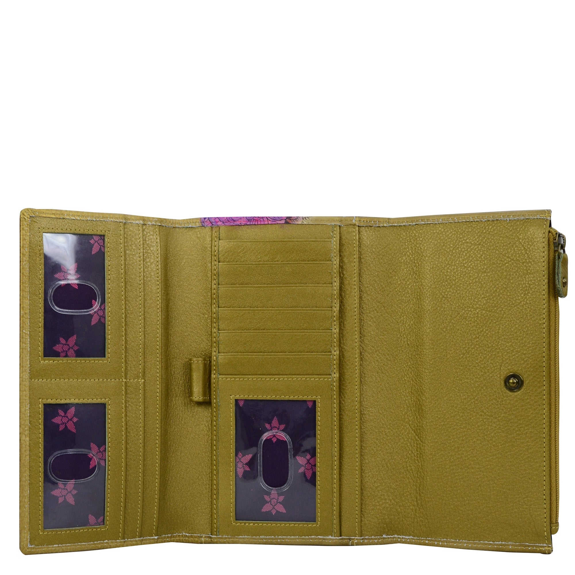 Three Fold Clutch - 1136| Anuschka Leather India
