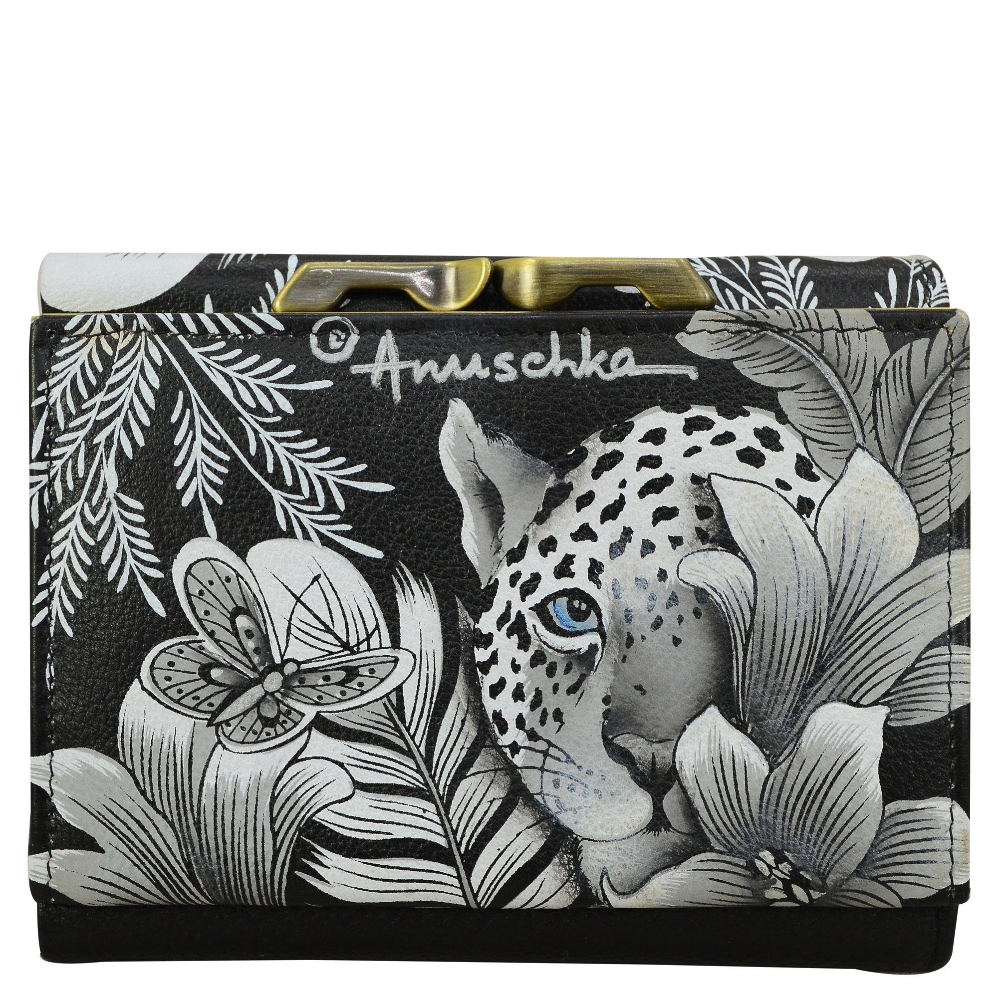 RFID Blocking Small Flap French Wallet - 1138| Anuschka Leather India