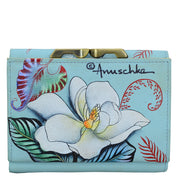 RFID Blocking Small Flap French Wallet - 1138| Anuschka Leather India