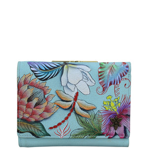RFID Blocking Small Flap French Wallet - 1138| Anuschka Leather India