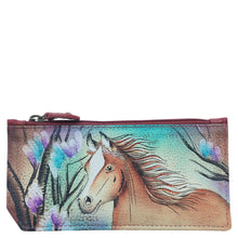 Load image into Gallery viewer, RFID Blocking Card Case with Coin Pouch - 1140| Anuschka Leather India
