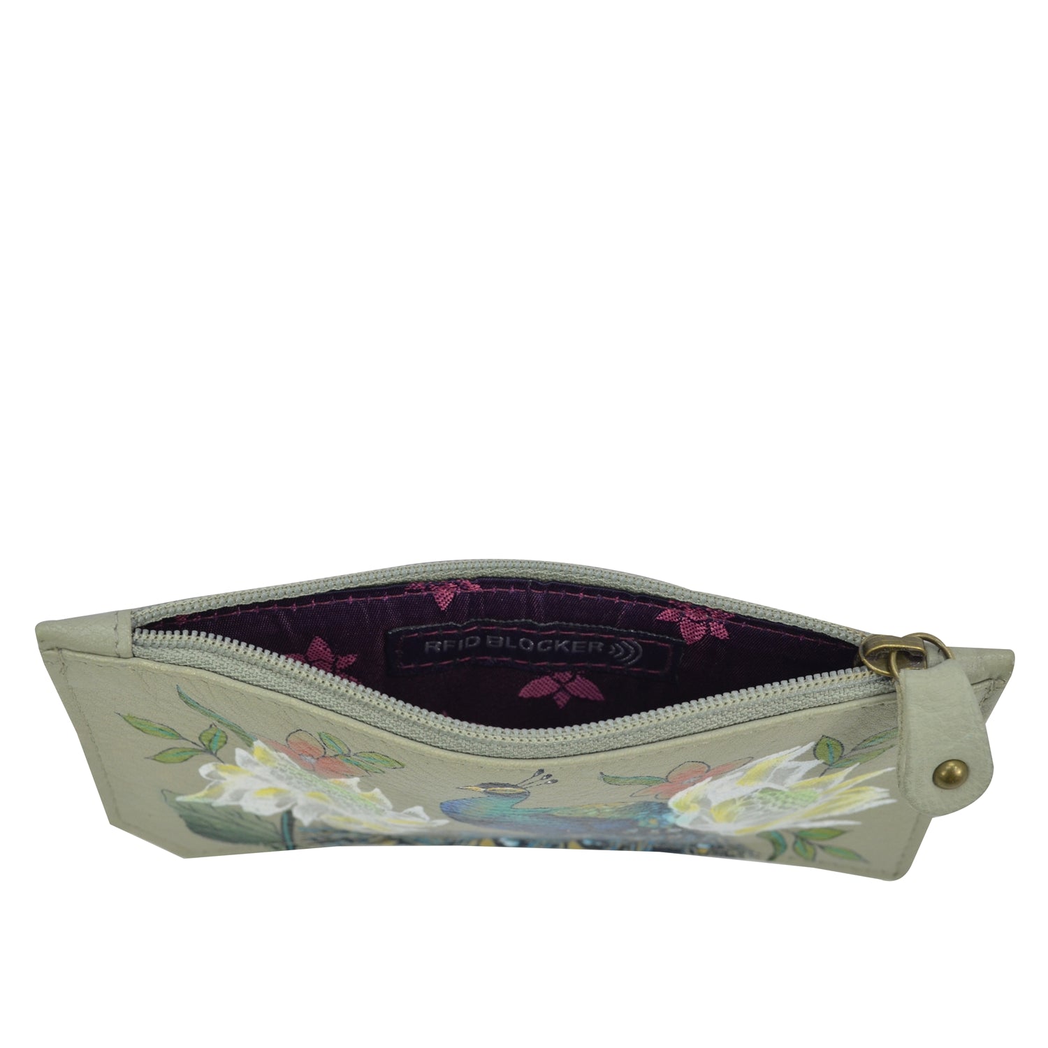 RFID Blocking Card Case with Coin Pouch - 1140| Anuschka Leather India