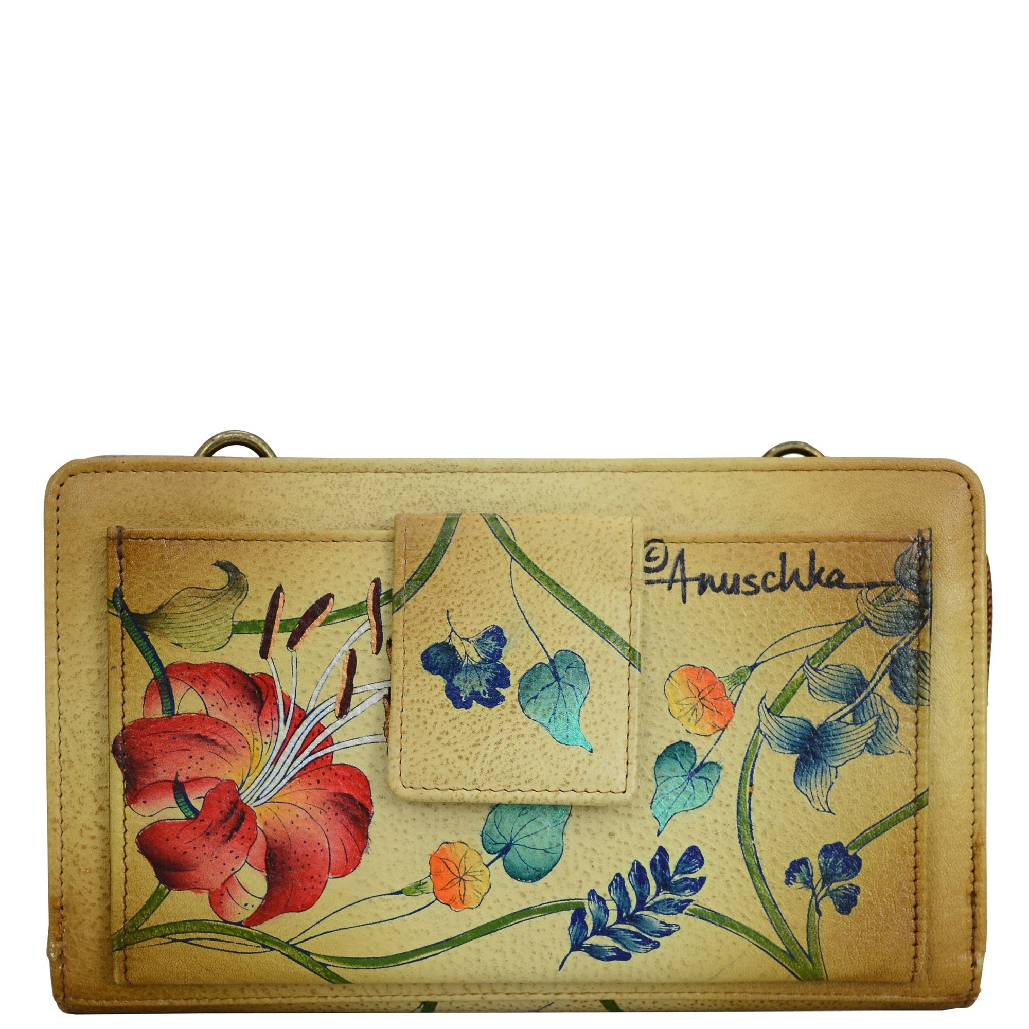 Organizer Wallet Crossbody - 1149| Anuschka Leather India