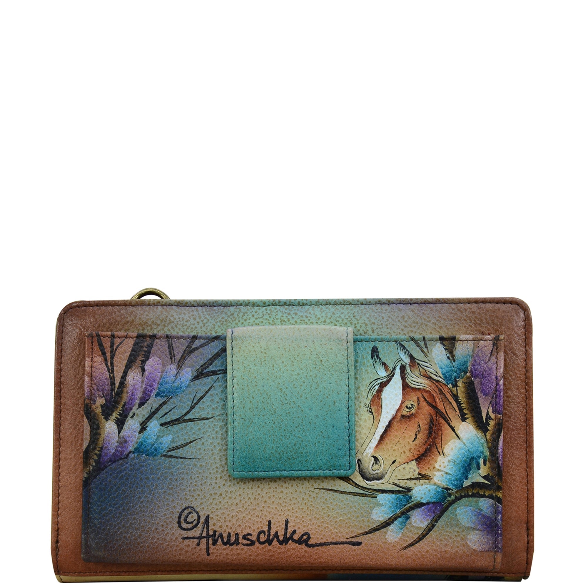 Organizer Wallet Crossbody - 1149| Anuschka Leather India